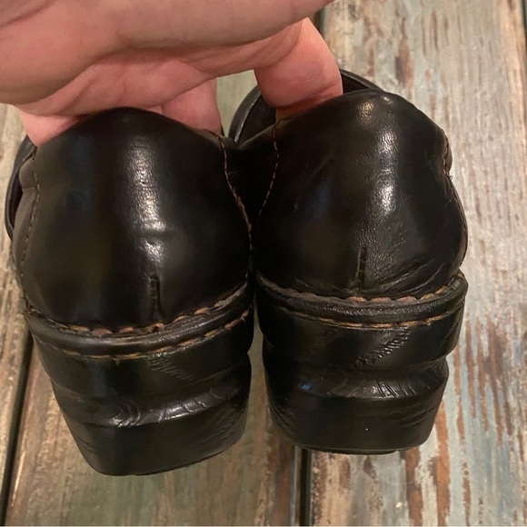 B.O.C. Peggy Clogs Black Leather Comfort Shoes Career Walking Womens Size 8 - Picture 10 of 14
